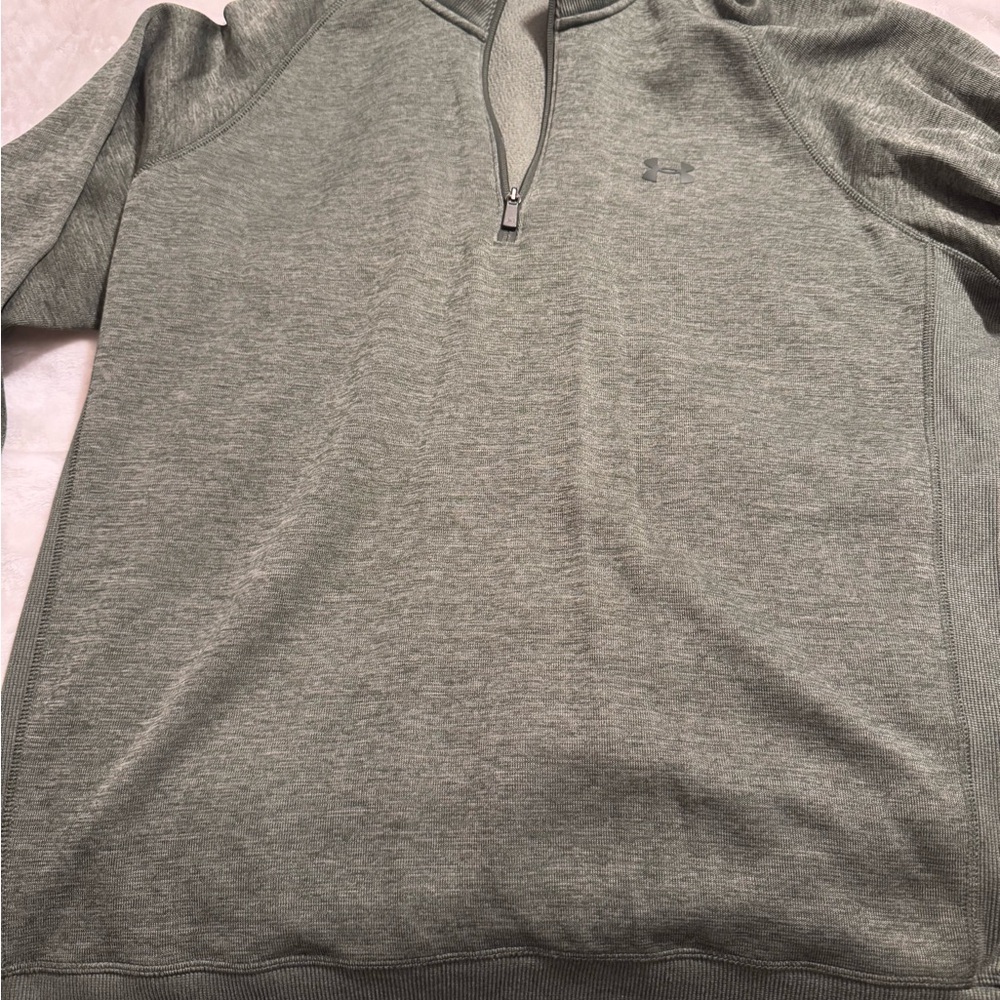 Under Armour Men's Olive Zip-Up Sweater
